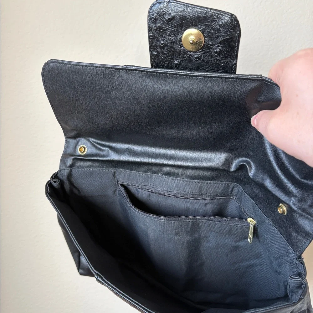 Maxi black clutch, vintage